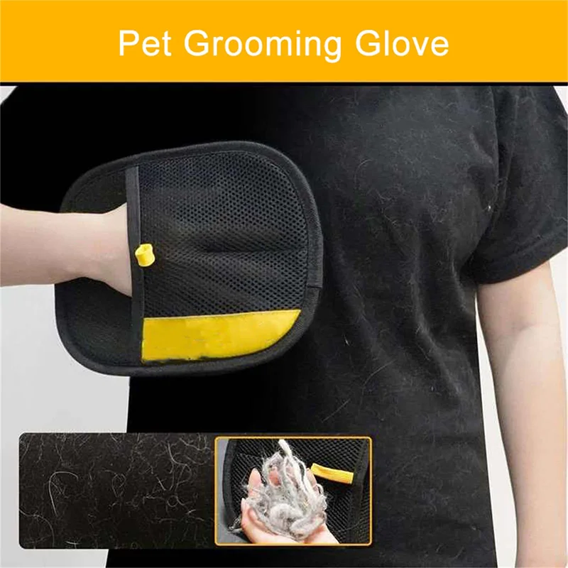 Pet Hair Remover Brush - Pet Electrostatic Hair Removal Gloves Cat