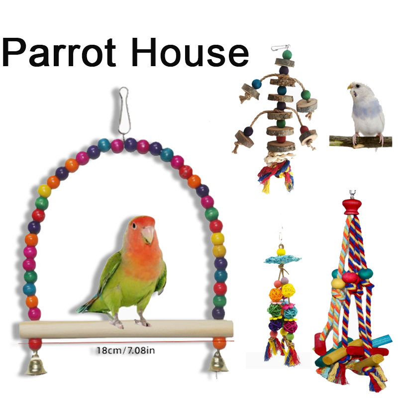 Pet Supplies Plus - Pet Parrot Toys Swing Stand Colorful
