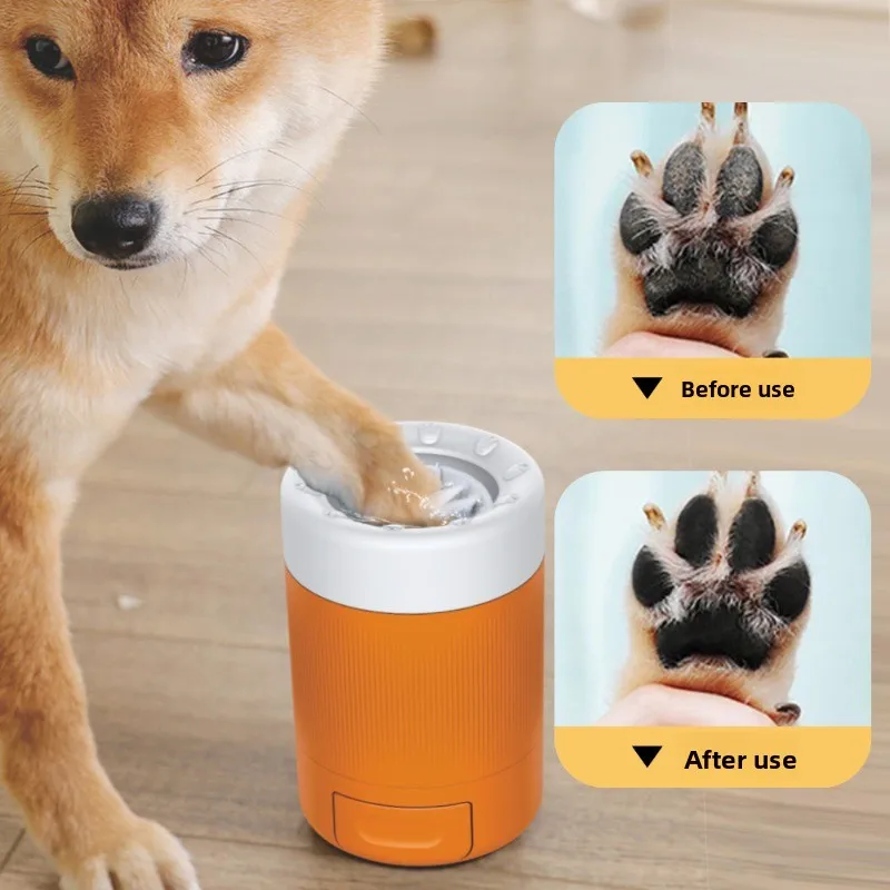 Dog Paw Cleaner - Semi Automatic Pet Paw Cleaner Cup
