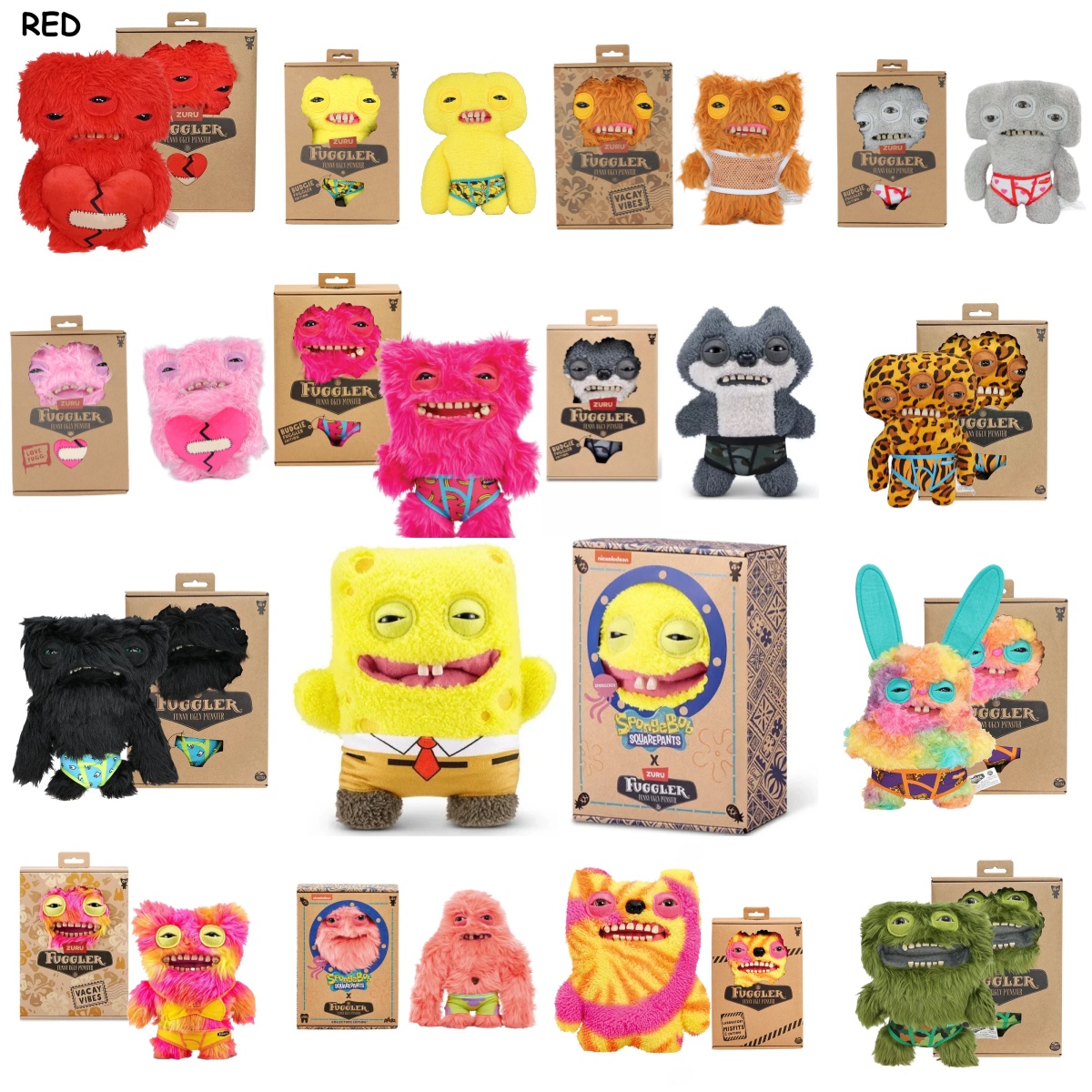 Pet Supplies Us - Fuggler Ugly Teeth Monster Plush Toys,