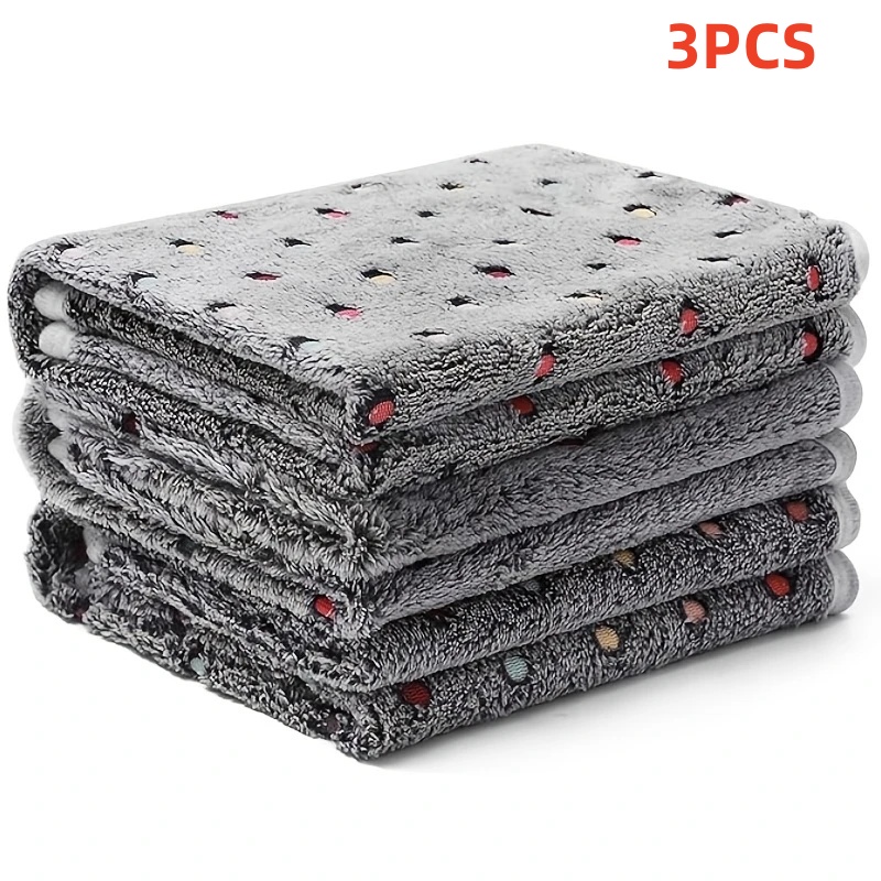 Pet Supplies Plus - 3PCS Soft Fluffy Pet Blanket Cute