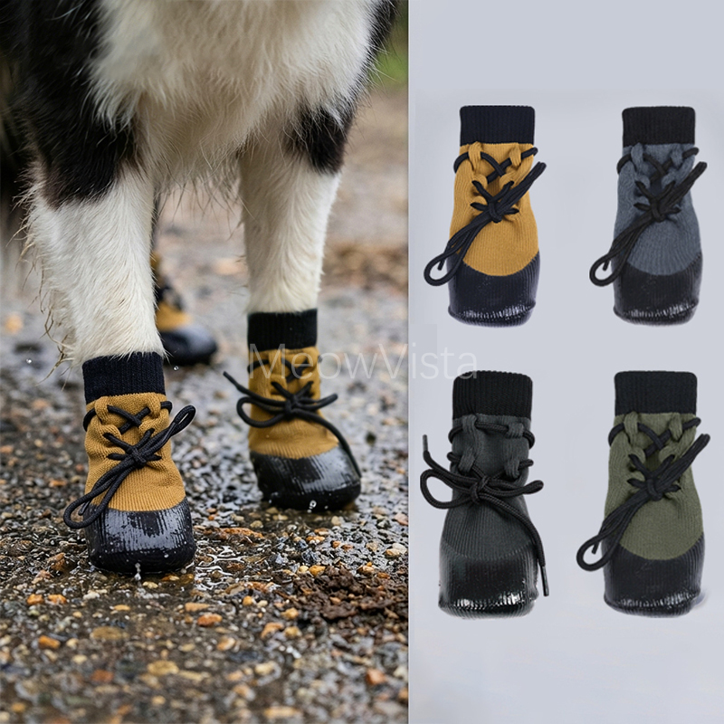 Waterproof Outdoor Dog Shoes w - đánh giá và giá Dog Booties Paw Protector