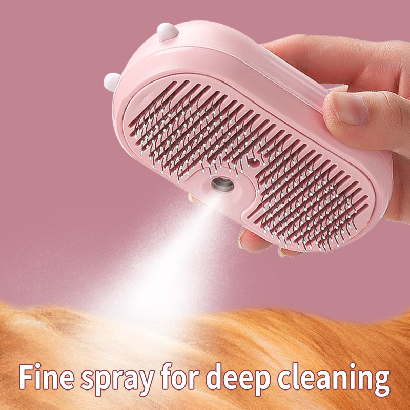 Mini spray pet comb, one-click - đánh giá và giá Pet Hair Remover Brush