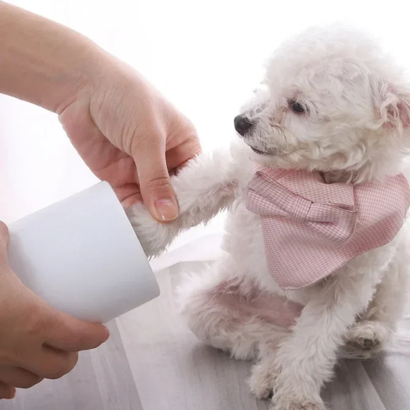 Automatic Pet Foot Washer Cup  - đánh giá và giá Dog Paw Cleaner
