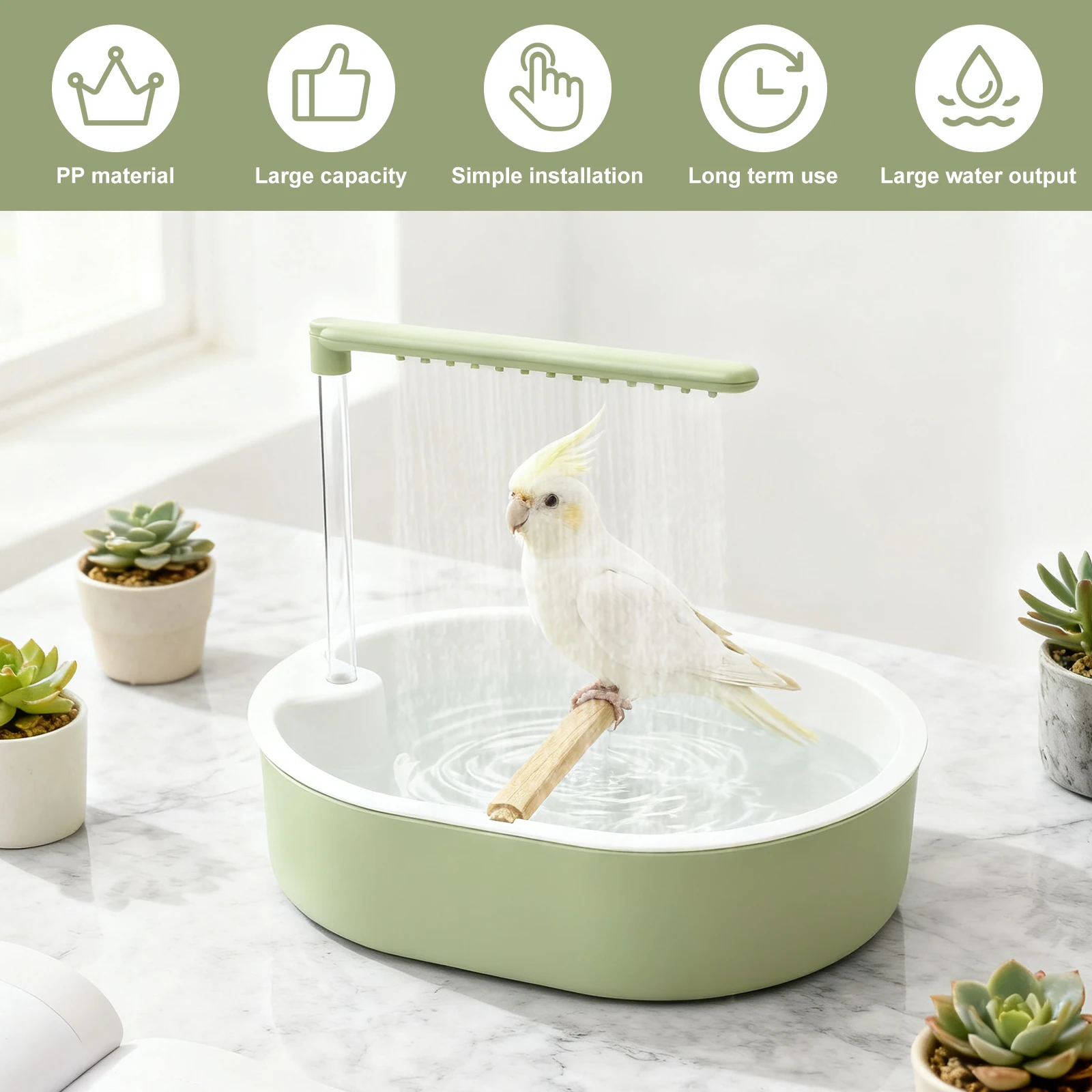 Parrot Automatic Bird Bath Tub - đánh giá và giá Pet Supplies Plus