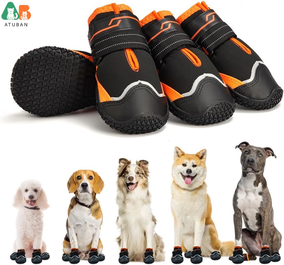 ATUBAN Dog Shoes for Dogs Anti - đánh giá và giá Dog Booties Paw Protector
